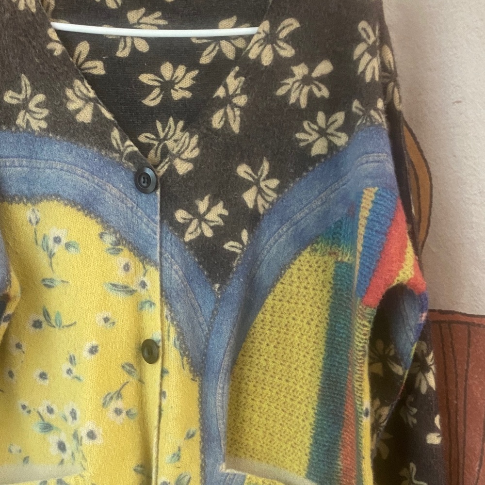 Floral Multi Patterned Cardigan - image 3